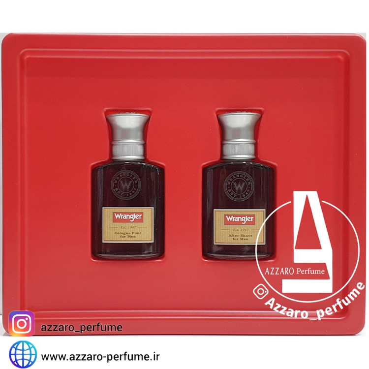 ست ادکلن و افترشیو رنگلر Wrangler For Men gift set-فروشگاه اینترنتی آرایشی و بهداشتی آزارو در شیراز