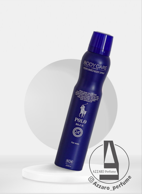 اسپری بدن مردانه بادی کر رایحه پولو آبی حجم 200 میل_فروشگاه اینترنتی آرایشی بهداشتی آزارو در شیراز