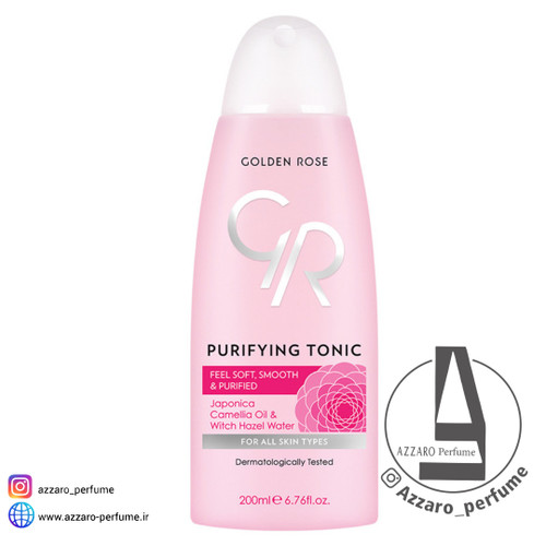 تونیک پاک کننده صورت گلدن رز حجم 200 میل-فروشگاه اینترنتی آرایشی و بهداشتی آزارو در شیراز