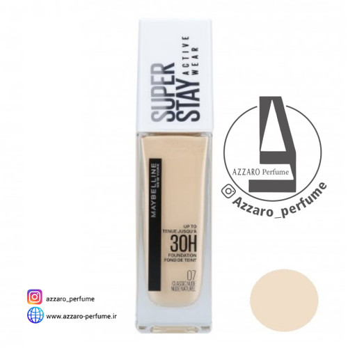 کرم پودر سوپر استی 30 ساعته میبلین شماره 07 رنگ CLASSICNUDE NUDE NATUREL حجم 30 میل-فروشگاه اینترنتی آرایشی بهداشتی آزارو در شیراز