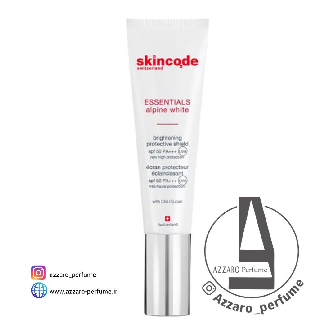 لوسیون ضد آفتاب روشن کننده اسکین کد با SPF50 حجم 30 میل-فروشگاه اینترنتی آرایشی و بهداشتی آزارو در شیراز