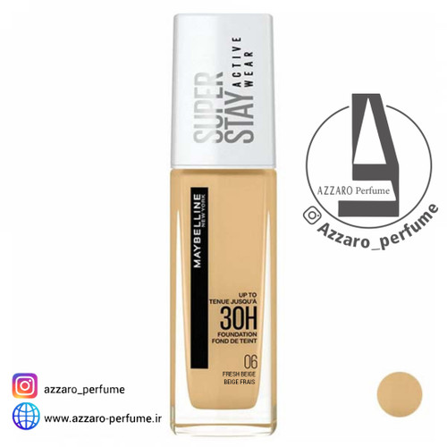 کرم پودر میبلین مدل Super Stay شماره 06 حجم 30 میل-فروشگاه اینترنتی آرایشی و بهداشتی آزارو در شیراز