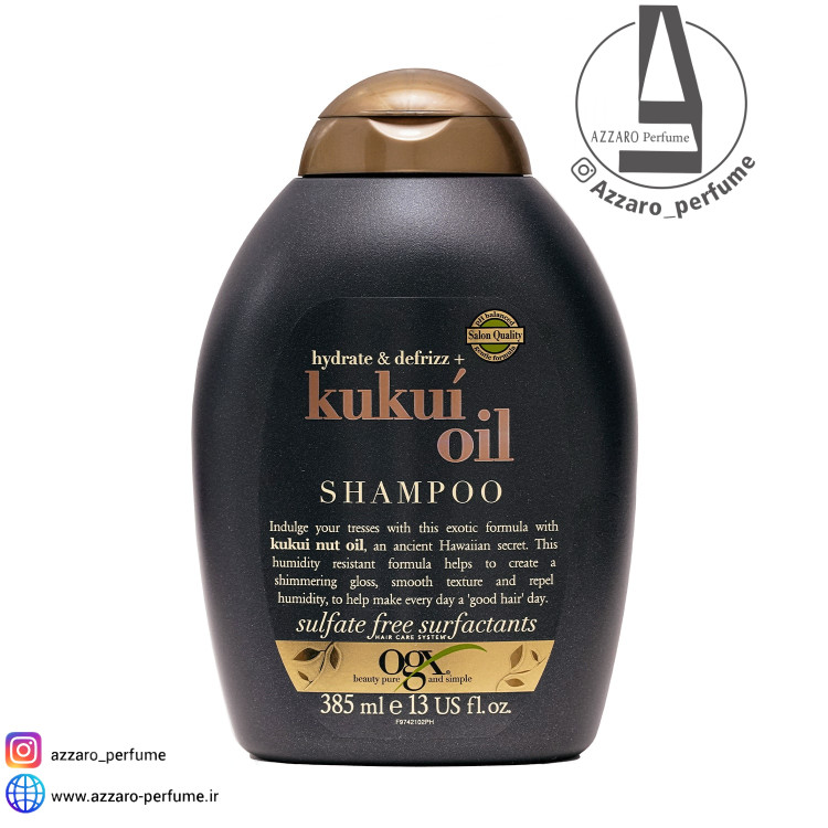 شامپو Kukui Oil او جی ایکس حجم 385 میل-فروشگاه اینترنتی آرایشی و بهداشتی آزارو در شیراز