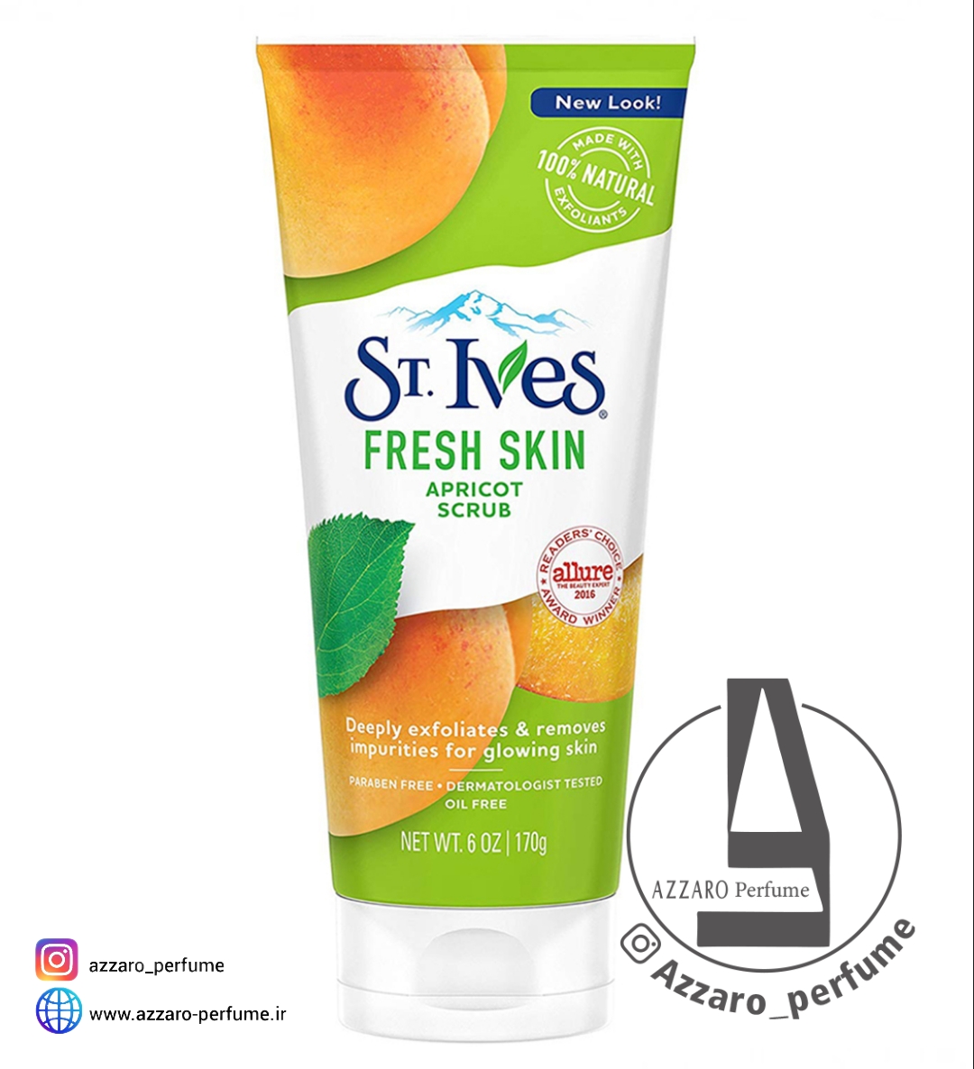 اسکراب سنت ایوز زردآلو ضدلک و جوش مدل FRESH SKIN حجم 170 میل