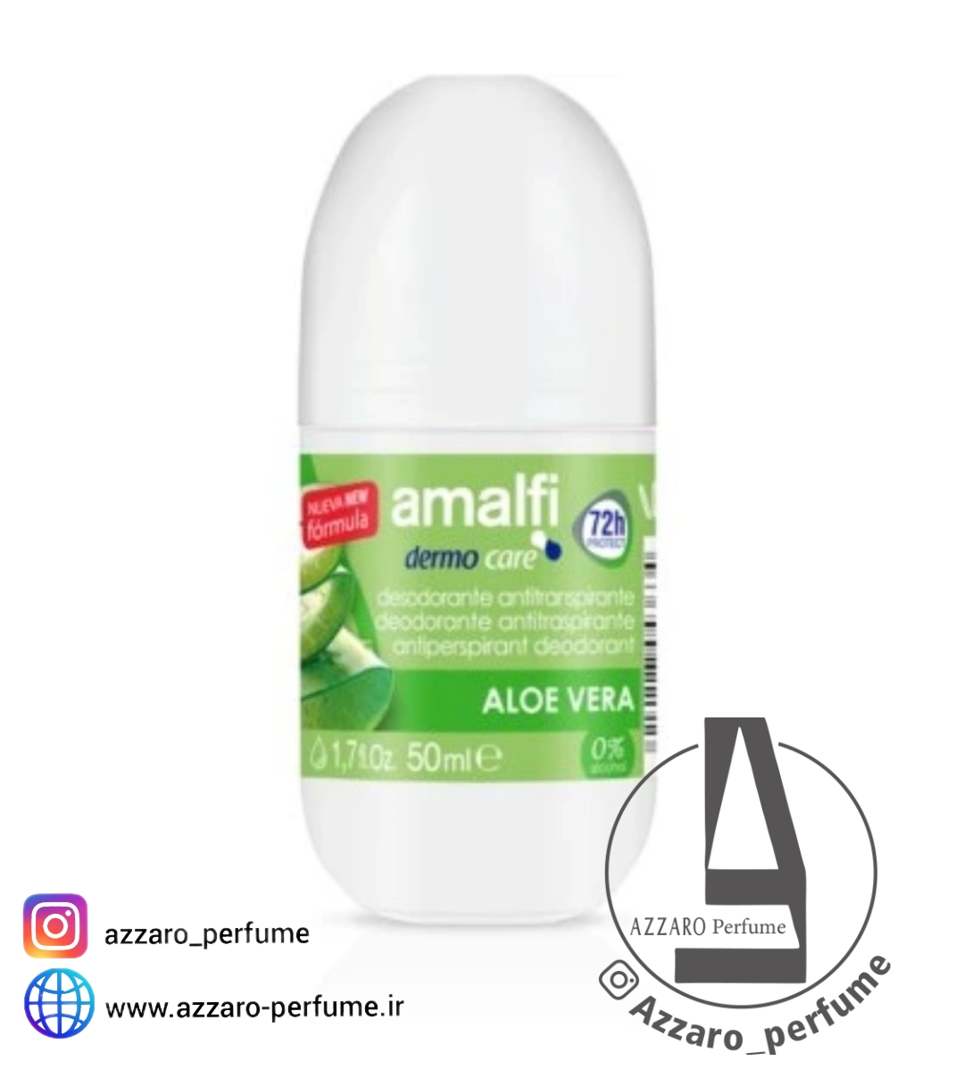 مام رول ضد تعریق آمالفی مدل Aloe Vera حجم 50 میل-فروشگاه اینترنتی آرایشی و بهداشتی آزارو در شیراز