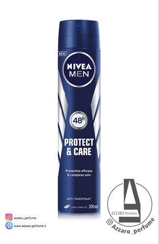 اسپری بدن مردانه نیوآ مدل NIVEA PROTECT & CARE حجم 200 میل_فروشگاه اینترنتی آرایشی بهداشتی آزارو در شیراز