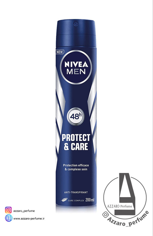 اسپری بدن مردانه نیوآ مدل NIVEA PROTECT & CARE حجم 200 میل_فروشگاه اینترنتی آرایشی بهداشتی آزارو در شیراز