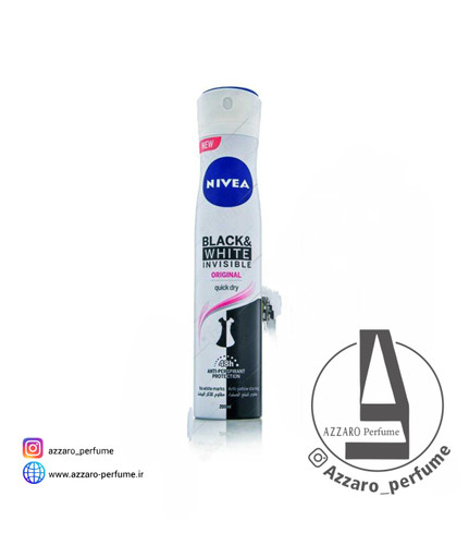 اسپری دئودورانت ضد عرق زنانه نیوا Nivea مدل Black & White Original بلک اند وایت اورجینال 200ml-فروشگاه اینترنتی آرایشی بهداشتی آزارو