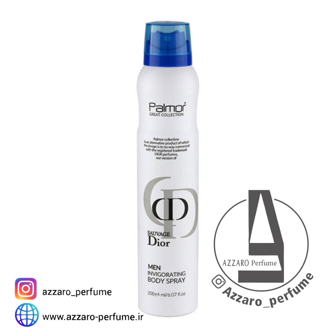 اسپری ساواج دیور مردانه پالمور حجم 200 میل-فروشگاه اینترنتی آرایشی بهداشتی آزارو 