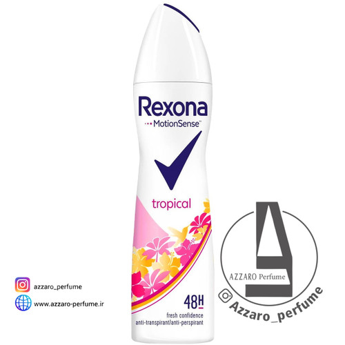 اسپری رکسونا تروپیکال Rexona Tropical حجم 200 میلی لیتر_فروشگاه اینترنتی آرایشی بهداشتی آزارو در شیراز