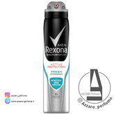 اسپری بدن رکسونا مردانه مدل اکتیو پروتکشن فرش حجم 200 میل_فروشگاه اینترنتی آرایشی بهداشتی آزارو در شیراز