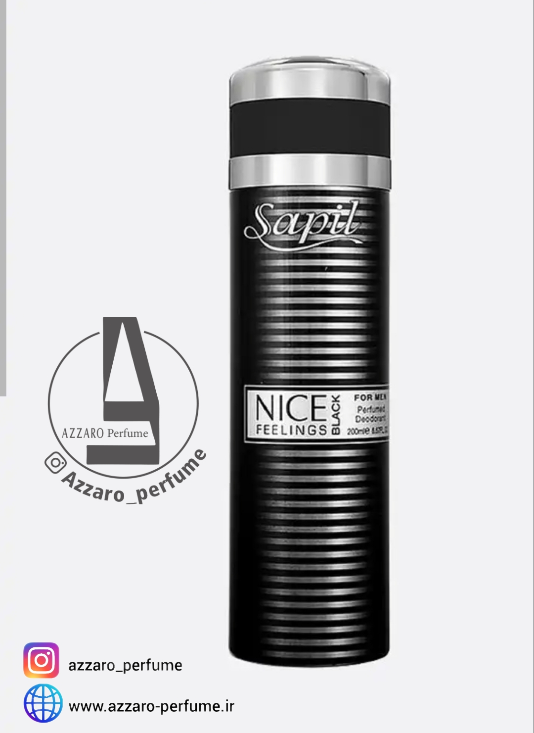 اسپری ساپیل مدل نایس بلک مردانه حجم 200 میلی لیتر_فروشگاه اینترنتی آرایشی بهداشتی آزارو در شیراز