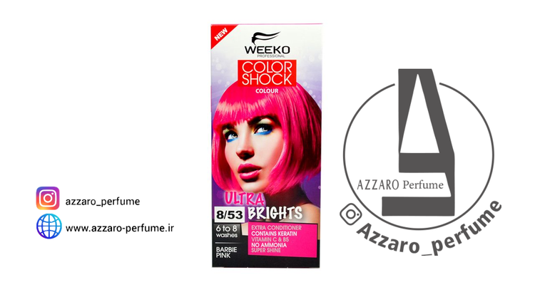 کیت رنگ مو ویکو رنگ صورتی مدل color shock شماره 8/53 حجم 80 میل-فروشگاه اینترنتی آرایشی و بهداشتی آزارو در شیراز