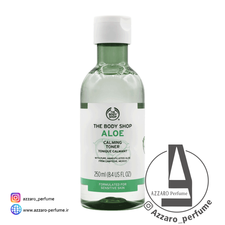تونر آرامش بخش آلوئه ورا بادی شاپ حجم 250 میل-فروشگاه اینترنتی آرایشی و بهداشتی آزارو در شیراز