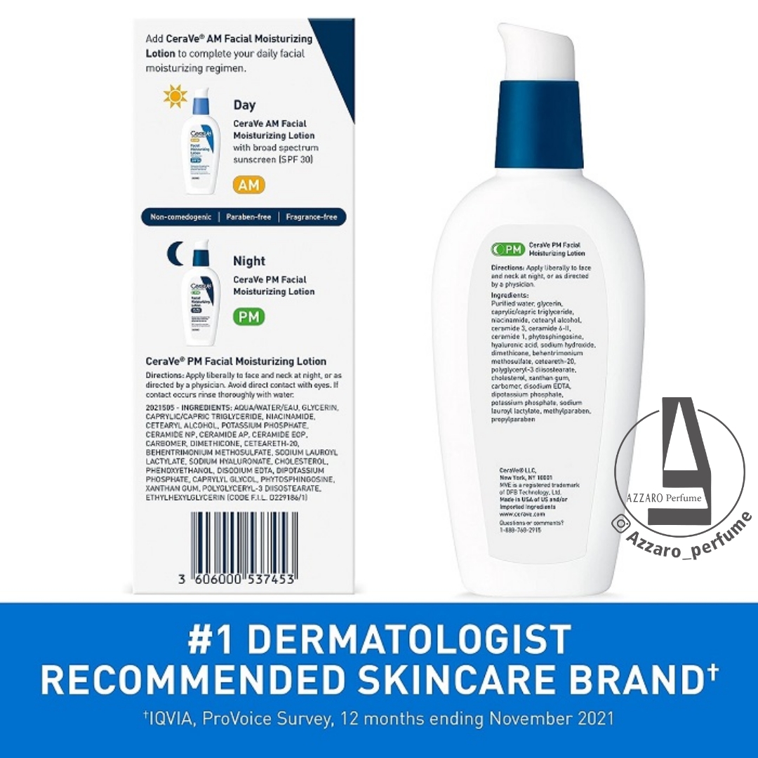 لوسیون مرطوب کننده شب سراوی حجم 89 میل-فروشگاه اینترنتی آرایشی و بهداشتی آزارو در شیراز