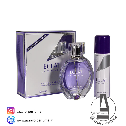 ادکلن فراگرنس ورد اکلت لا ویولت همراه با اسپری حجم 100 میل-فروشگاه اینترنتی آرایشی و بهداشتی آزارو در شیراز