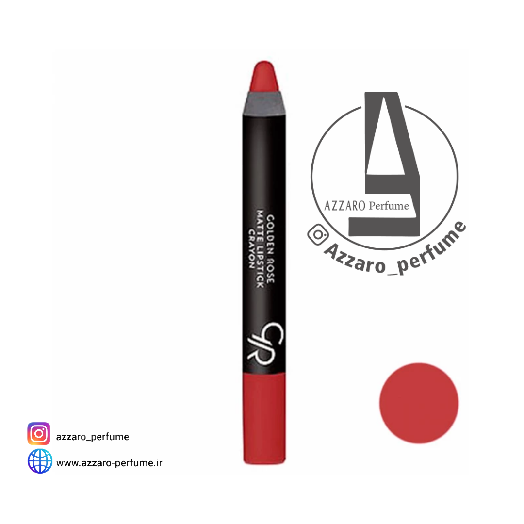 رژ لب مدادی مات گلدن رز کرایون Golden Rose Crayon شماره 19-فروشگاه اینترنتی آرایشی و بهداشتی آزارو در شیراز