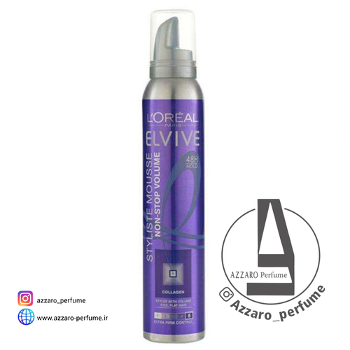 موس مو فوق قوی لورآل سری الوایو مدل Non Stop Volume حجم 200 میل-فروشگاه اینترنتی آرایشی و بهداشتی آزارو در شیراز