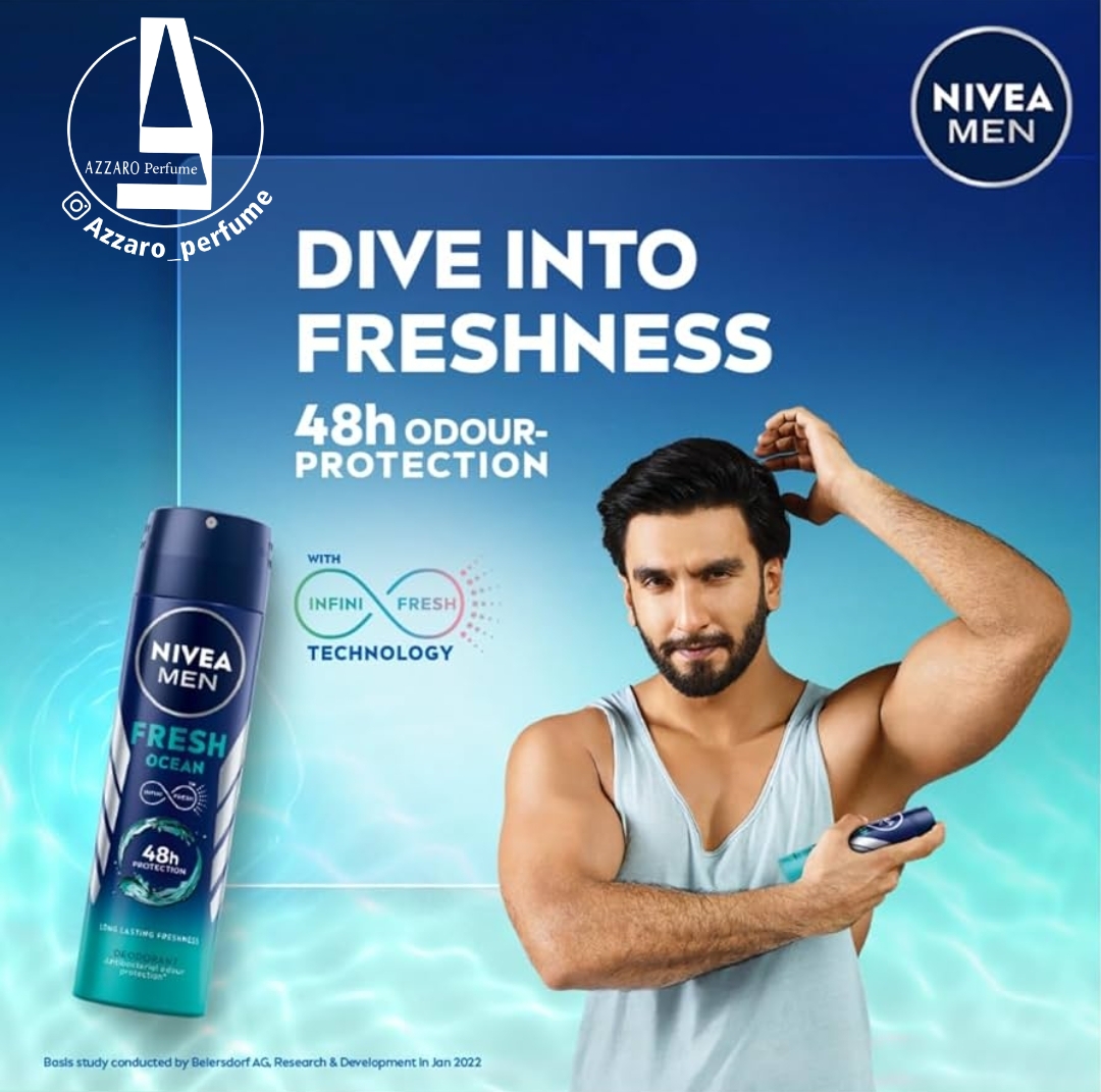 اسپری ضد تعریق بدن نیوآ Nivea مدل Fresh Ocean حجم 150 میل-فروشگاه اینترنتی آرایشی و بهداشتی آزارو در شیراز