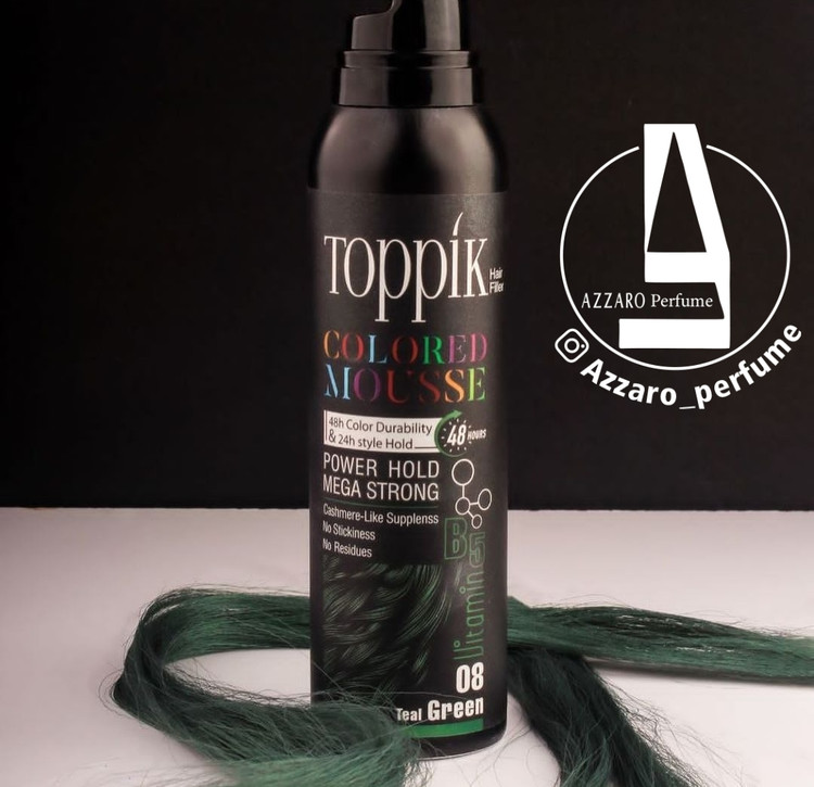 موس مو تاپیک مدل 08 رنگ سبز کله غازی حجم 125 میل-فروشگاه اینترنتی آرایشی و بهداشتی آزارو در شیراز