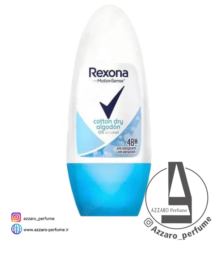 مام رول ضد تعریق رکسونا مدل COTTON DRY حجم 50 میل-فروشگاه اینترنتی آرایشی و بهداشتی آزارو در شیراز