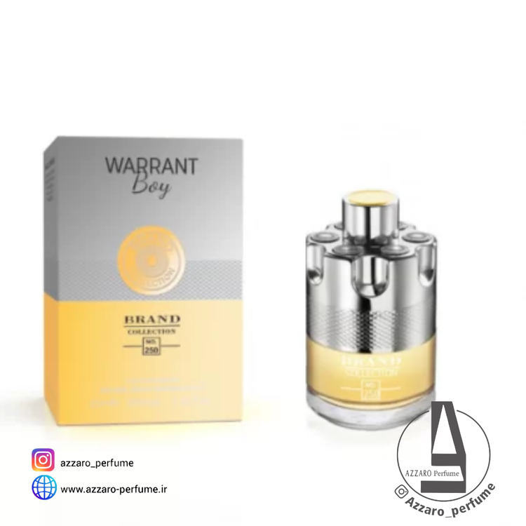 ادکلن مردانه آزارو وانتد برند کالکشن کد 250 Brand collection Azzaro Wanted حجم 25 میل-فروشگاه اینترنتی آرایشی و بهداشتی آزارو در شیراز