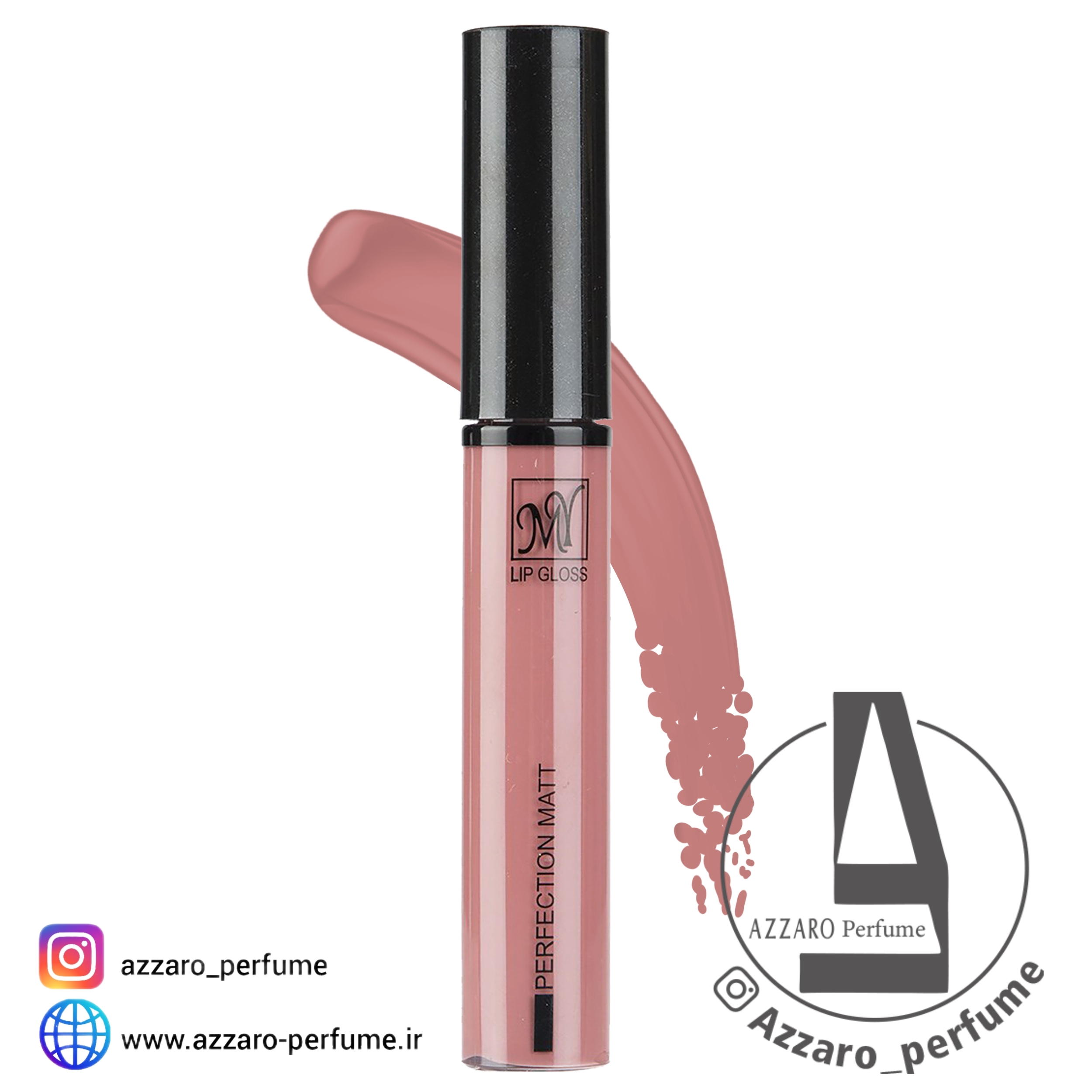 رژ لب مایع مای سری Black Diamond رنگ Peach مدل Perfection Matt شماره 02 حجم 9 میل-فروشگاه اینترنتی آرایشی و بهداشتی آزارو در شیراز