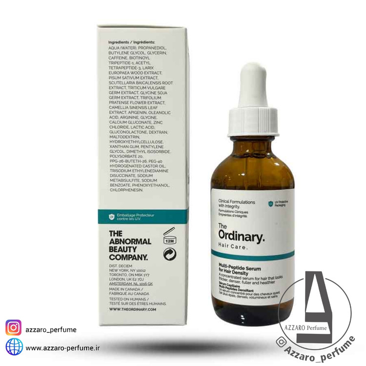 سرم ضد ریزش مو مولتی پپتید اوردینری حجم 60 میل-فروشگاه اینترنتی آرایشی و بهداشتی آزارو در شیراز