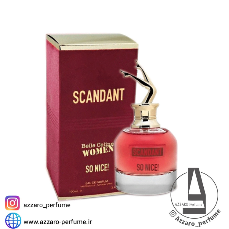 ادکلن اسکندانت سو نایس ژان پل گوتیه سو اسکندال فراگرنس ورد Scandant so nice حجم 100 میل-فروشگاه اینترنتی آرایشی و بهداشتی آزارو در شیراز