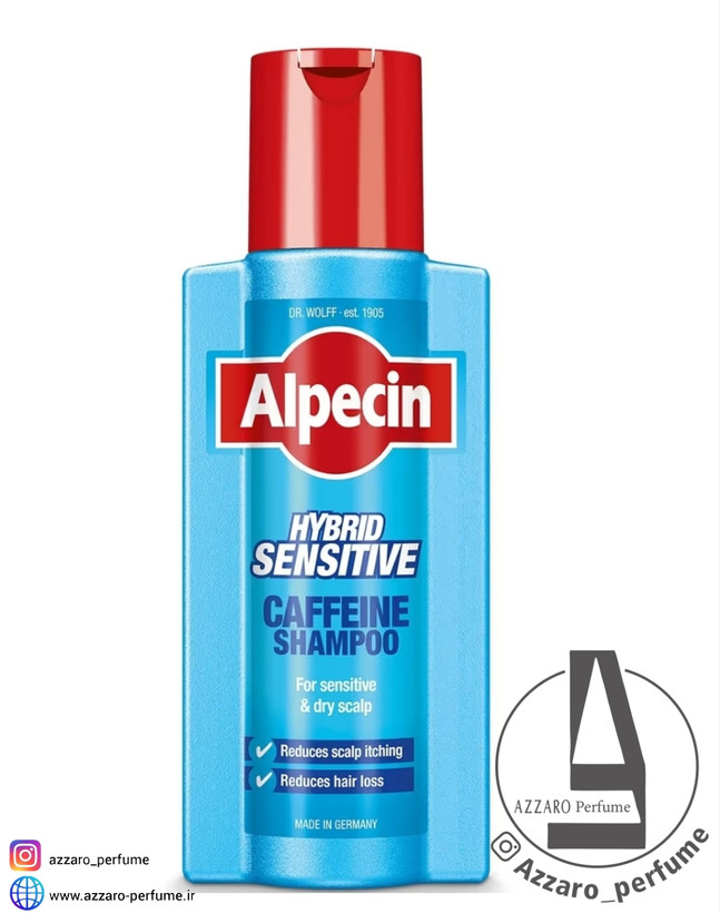 شامپو ضدریزش و آبرسان هیبرید کافئین آلپسین Alpecin Hybrid Caffeine حجم 250 میل-فروشگاه اینترنتی آرایشی و بهداشتی آزارو در شیراز