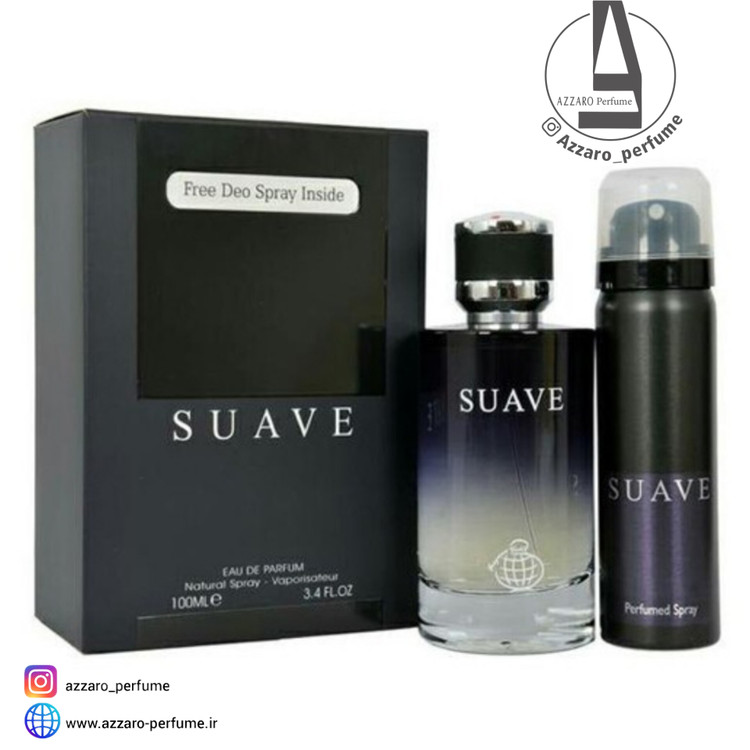 عطر مردانه فراگرنس ورد با اسپری Suave “دیور ساواج” حجم 100 میل-فروشگاه اینترنتی آرایشی و بهداشتی آزارو در شیراز