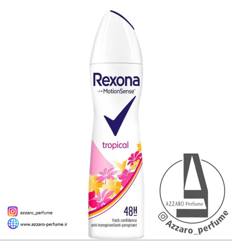 اسپری ضد تعریق رکسونا مدل تروپیکال 200 میل-فروشگاه اینترنتی آرایشی و بهداشتی آزارو در شیراز