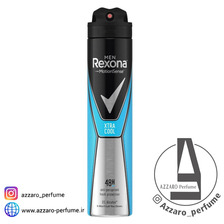 اسپری ضد تعریق آقایان رکسونا Rexona Xtra Cool حجم 200 میل-فروشگاه اینترنتی آرایشی و بهداشتی آزارو در شیراز