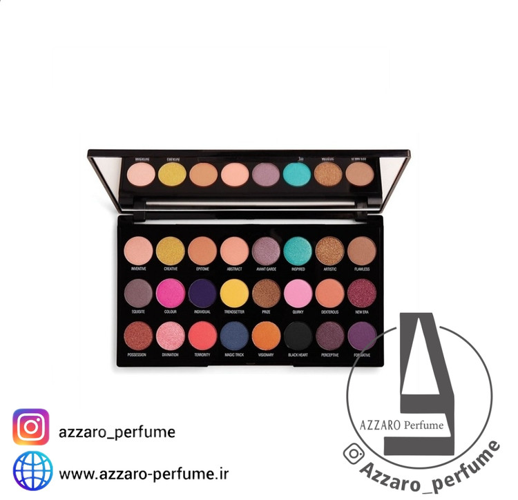 پالت سایه 24 رنگ رولوشن مدل کریتیو Creative طاووسی-فروشگاه اینترنتی آرایشی و بهداشتی آزارو در شیراز