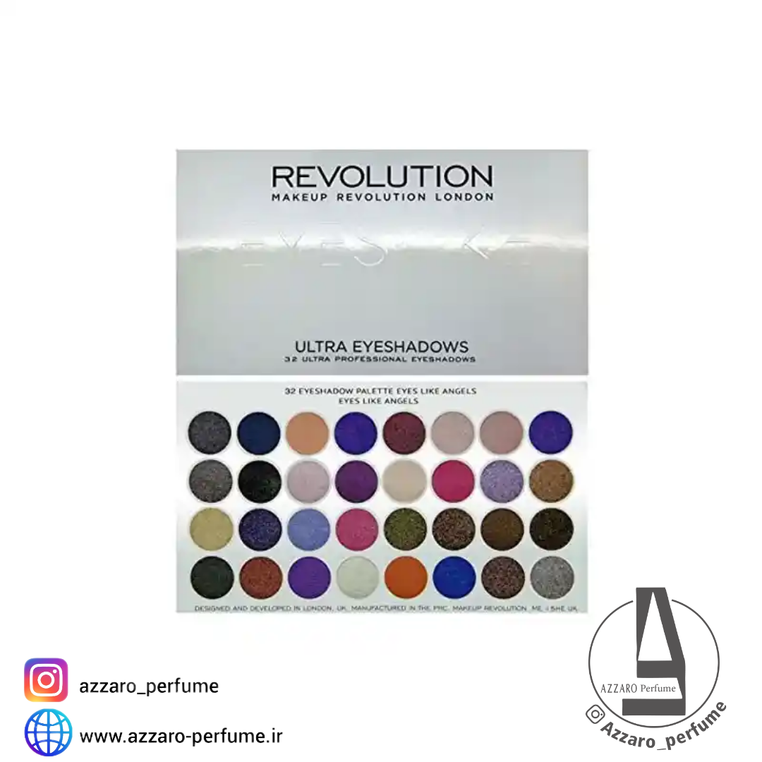 سایه چشم رولوشن پالت 32 رنگ REVOLUTION EYES LIKE ANGLES -فروشگاه اینترنتی آرایشی و بهداشتی آزارو در شیراز