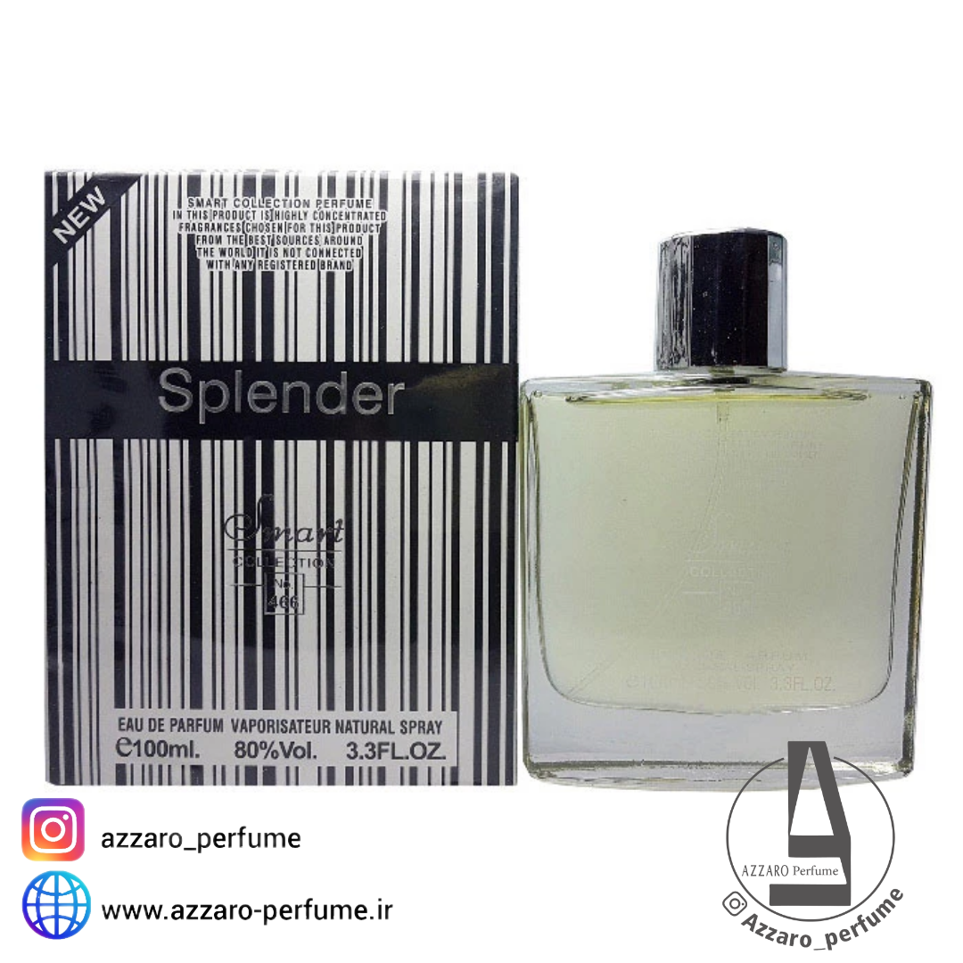 ادکلن مردانه اسمارت کالکشن مدل Splender شماره 466 حجم 100 میل-فروشگاه اینترنتی آرایشی و بهداشتی آزارو در شیراز