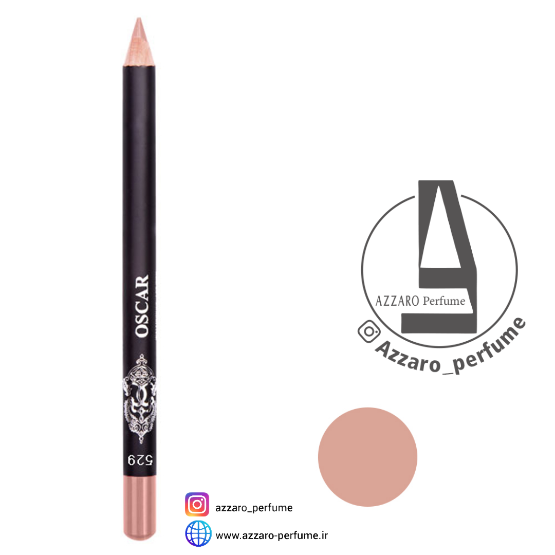 مداد لب اسکار OSCAR مدل waterproof lipliner شماره 529-فروشگاه اینترنتی آرایشی و بهداشتی آزارو در شیراز