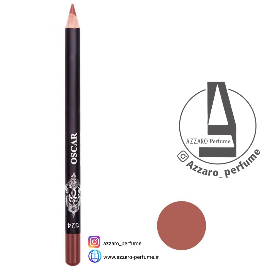 مداد لب ضد آب اسکار OSCAR شماره 524-فروشگاه اینترنتی آرایشی و بهداشتی آزارو در شیراز