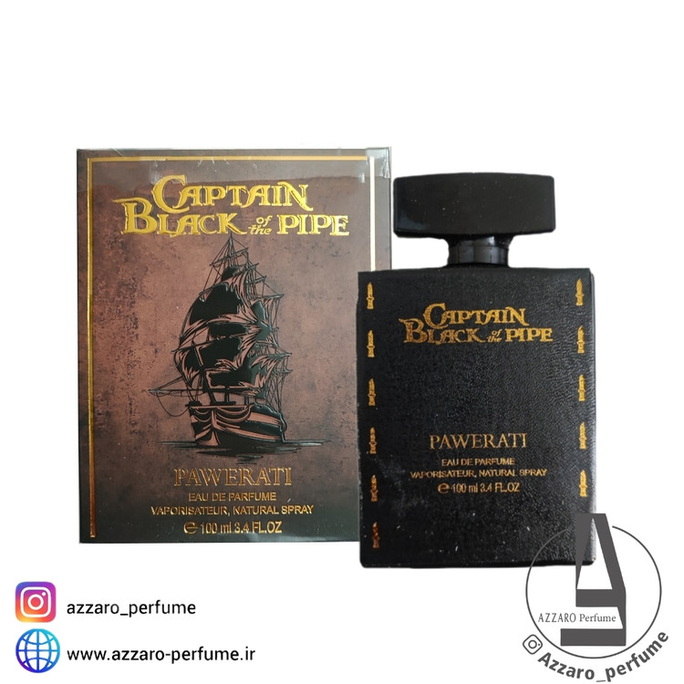 ادکلن مردانه کاپتان بلک پیپ پاوراتی فرانسه حجم 100میل-فروشگاه اینترنتی آرایشی و بهداشتی آزارو در شیراز