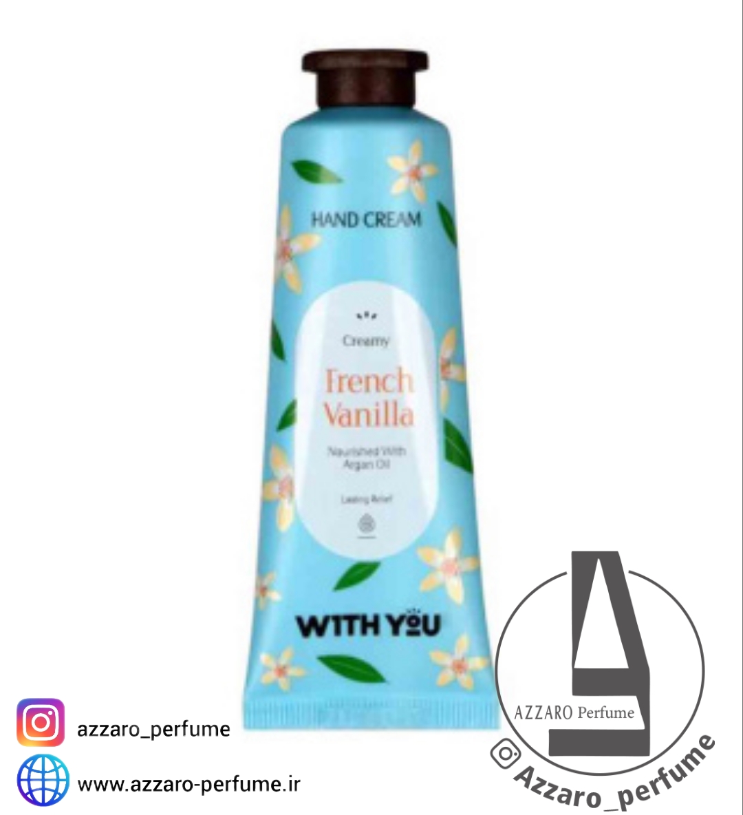 کرم مرطوب کننده دست حاوی عصاره وانیل فرانسوی و روغن آرگان 50میل ویت یو-فروشگاه اینترنتی آرایشی و بهداشتی آزارو در شیراز