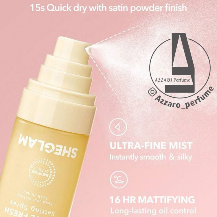 اسپری فیکس مات کننده شیگلم SHEGLAM مدل Matte Fresh حجم 55 میل-فروشگاه اینترنتی آرایشی و بهداشتی آزارو در شیراز