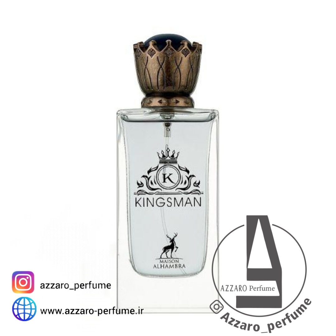 ادکلن ALHAMBRA KINGSMAN الحمبرا کینگ من حجم 100 میل-فروشگاه اینترنتی آرایشی و بهداشتی آزارو در شیراز