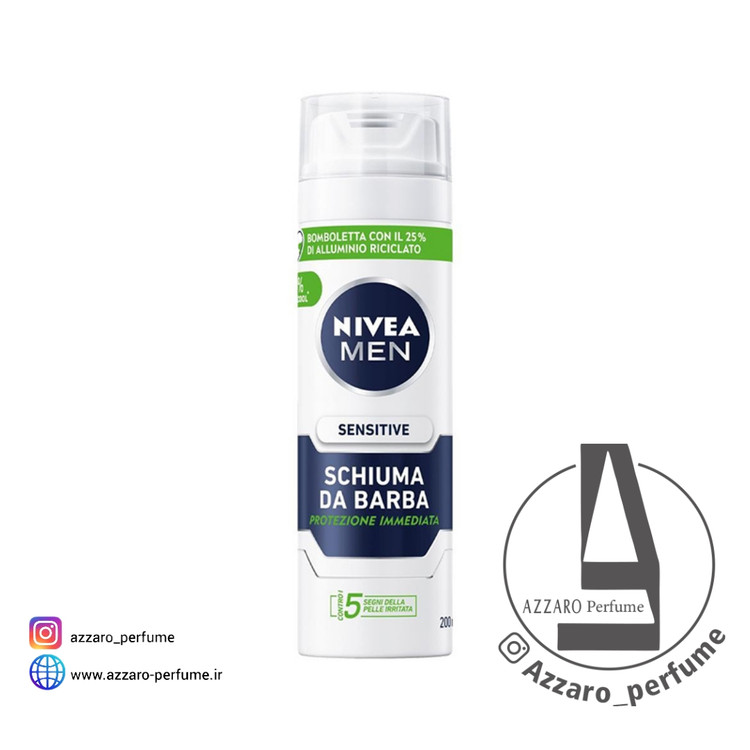 کف ریش نیوآ مخصوص پوست حساس حجم 200 میل-فروشگاه اینترنتی آرایشی و بهداشتی آزارو در شیراز