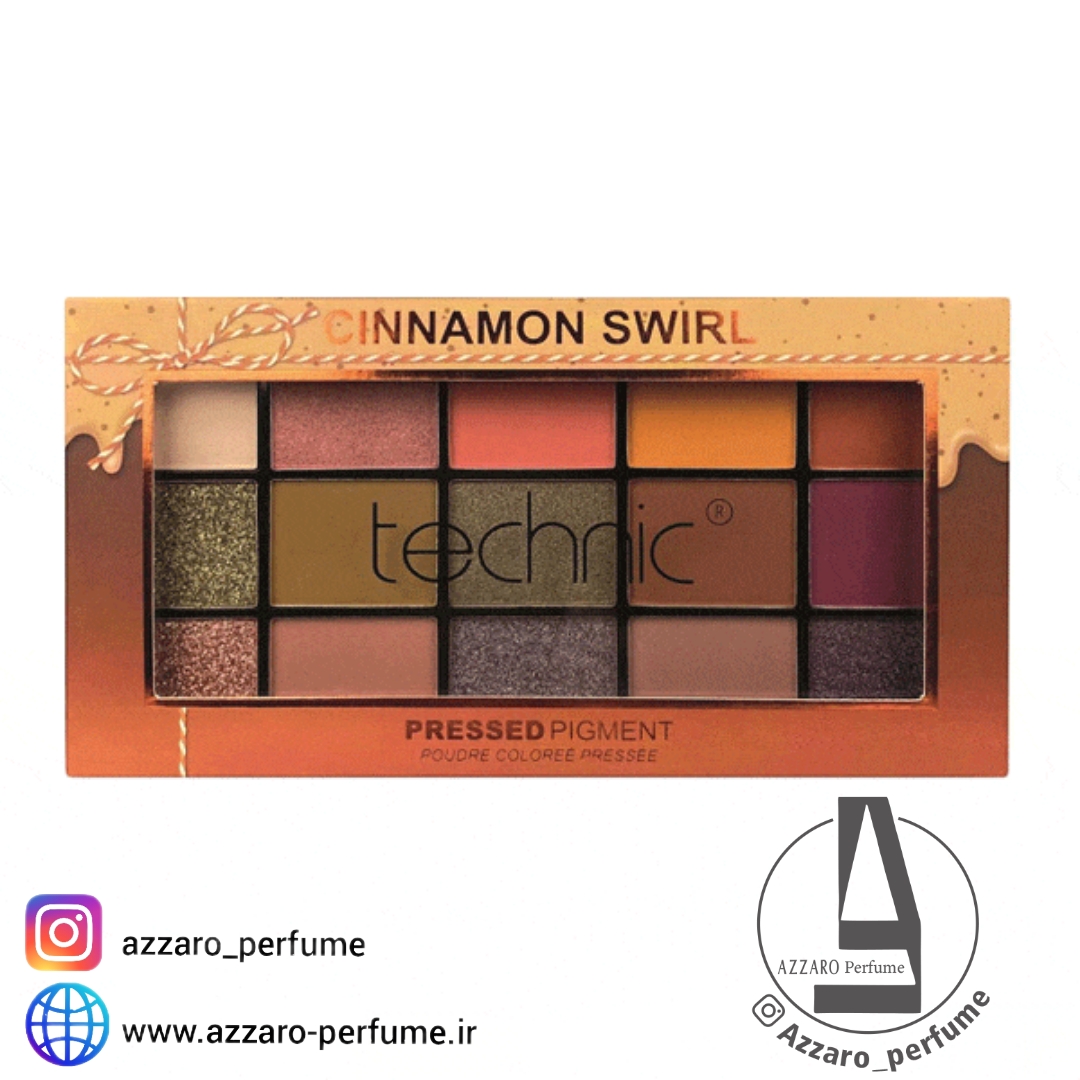 پالت سایه 15 رنگ تکنیک مدل سینمون سویرل -فروشگاه اینترنتی آرایشی و بهداشتی آزارو در شیراز