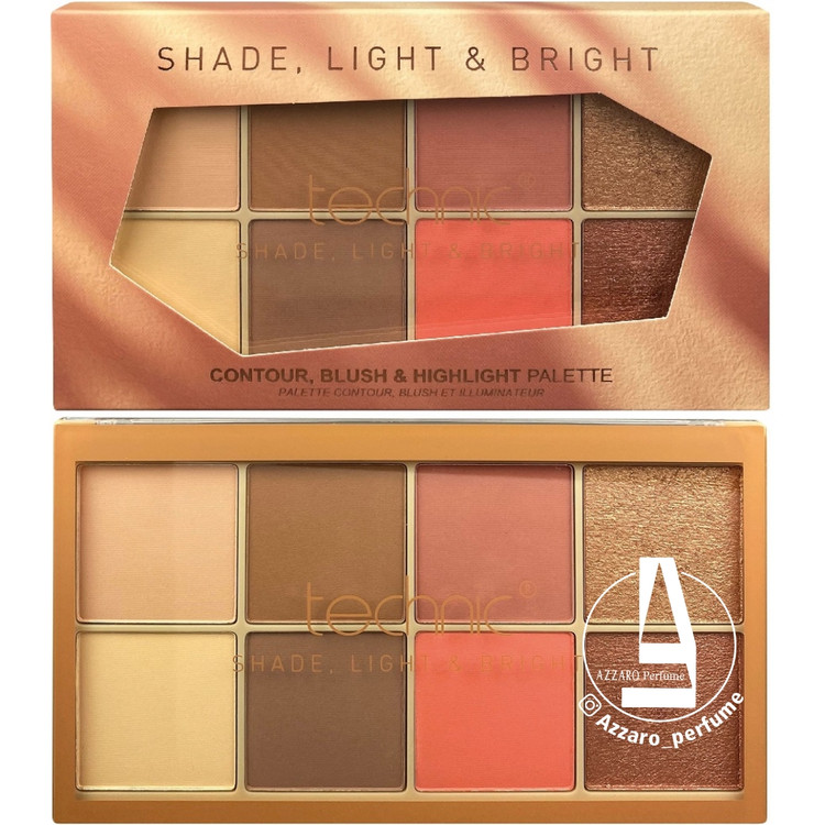 هایلایتر و کانتور و رژگونه 8 رنگ برند تکنیک Technic-فروشگاه اینترنتی آرایشی و بهداشتی آزارو در شیراز