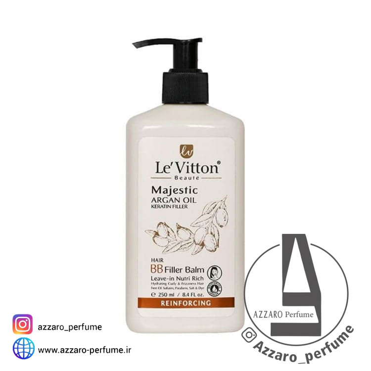 بالم فیلر BB لویتون le vitton حاوی روغن آرگان حجم 250 میل-فروشگاه اینترنتی آرایشی و بهداشتی آزارو در شیراز