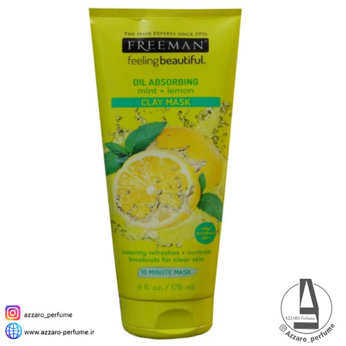 ماسک صورت فریمن سری خاک رسی نعنا و لیمو حجم ۱۷۵ میل-فروشگاه اینترنتی آرایشی و بهداشتی آزارو در شیراز