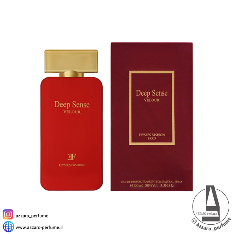 ادکلن زنانه الیزه فشن دیپ سنس ولور velour حجم 100 میل-فروشگاه اینترنتی آرایشی و بهداشتی آزارو در شیراز