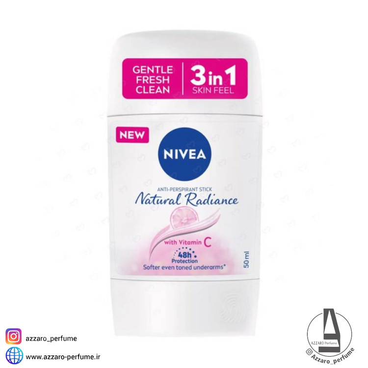 استیک ضد تعریق زنانه نیوآ مدل Natural Radiance حجم 50 میل-فروشگاه اینترنتی آرایشی و بهداشتی آزارو در شیراز