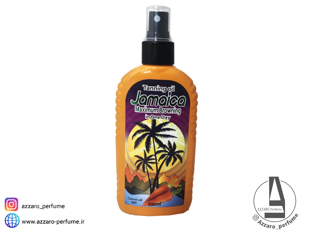 روغن برنزه کننده هویج جامائیکا حجم 200 میل-فروشگاه اینترنتی آرایشی و بهداشتی آزارو در شیراز